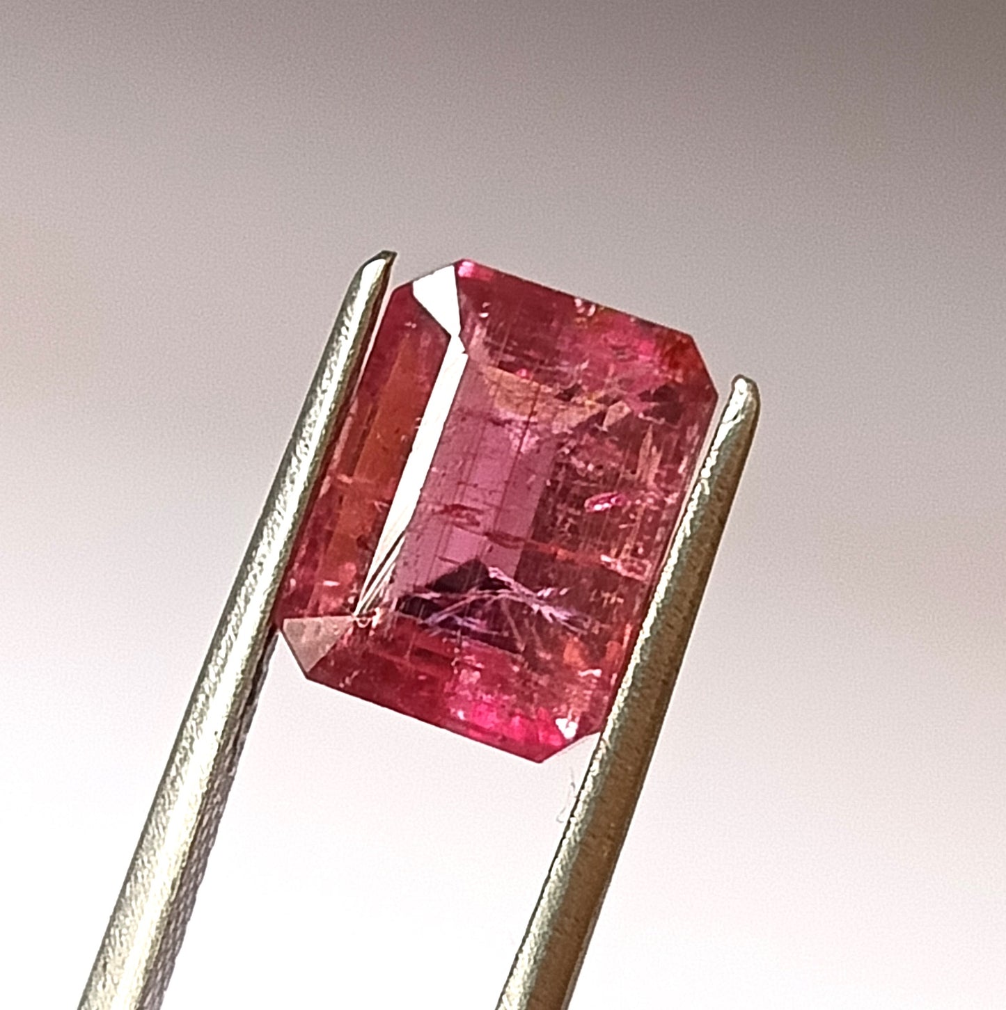 3.90 Carat 7.6X10X6 (WXLXD) Natural Emerald Cut tourmaline