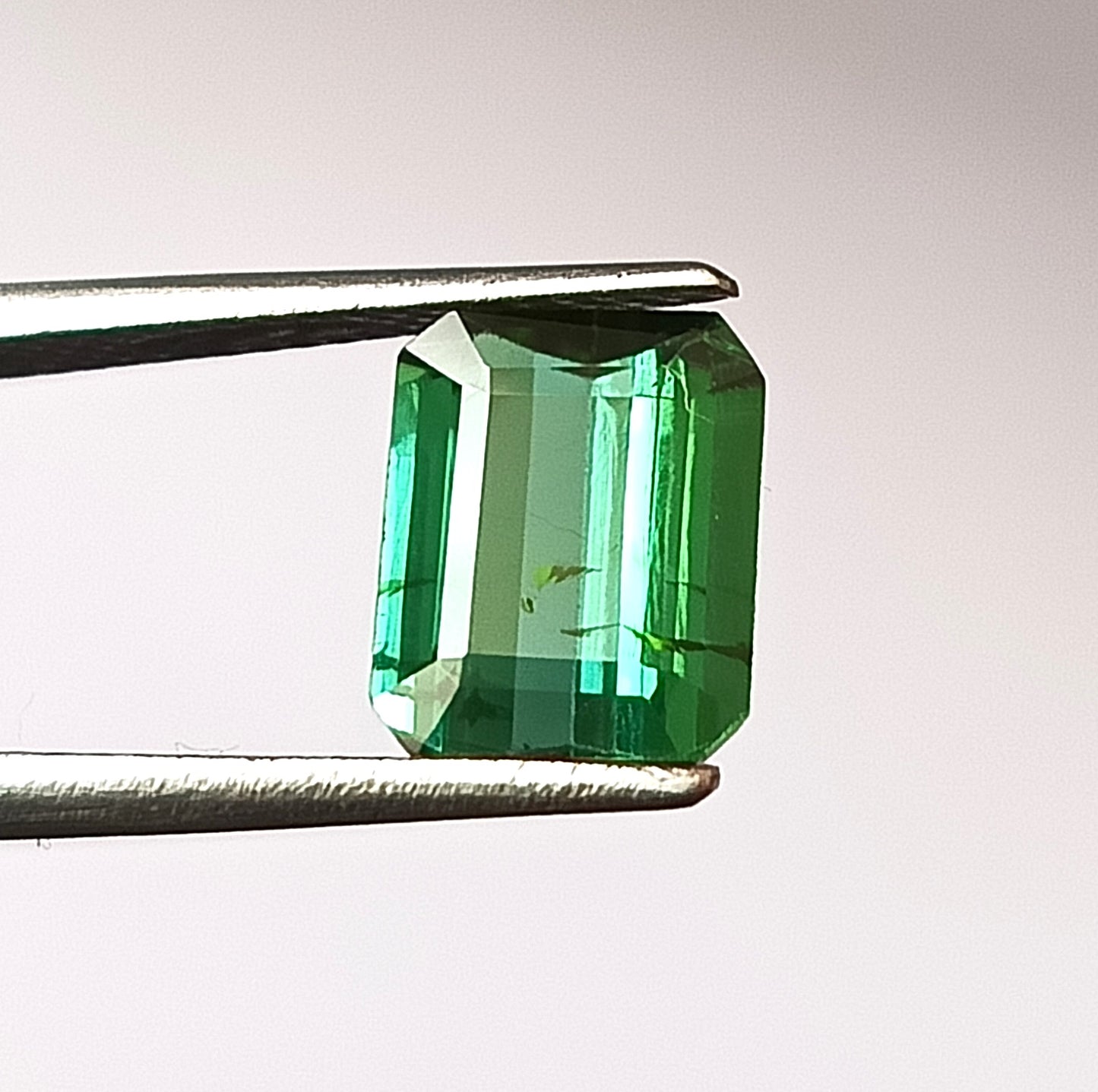 2.0 Carat 7X8.7X3.8 (WXLXD) Natural Emerald Cut Blueish-Green tourmaline