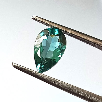 1.30 Carat 6X9.4X4 (WXLXD) Natural Pear Cut Aqua/Lagoon tourmaline