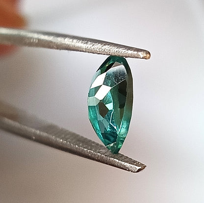 1.30 Carat 6X9.4X4 (WXLXD) Natural Pear Cut Aqua/Lagoon tourmaline