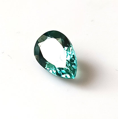 1.30 Carat 6X9.4X4 (WXLXD) Natural Pear Cut Aqua/Lagoon tourmaline