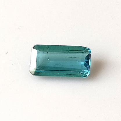 1.10 Carat 5X9.5X12.6 (WXLXD) Natural Emerald Cut Lagoon/Aqua tourmaline