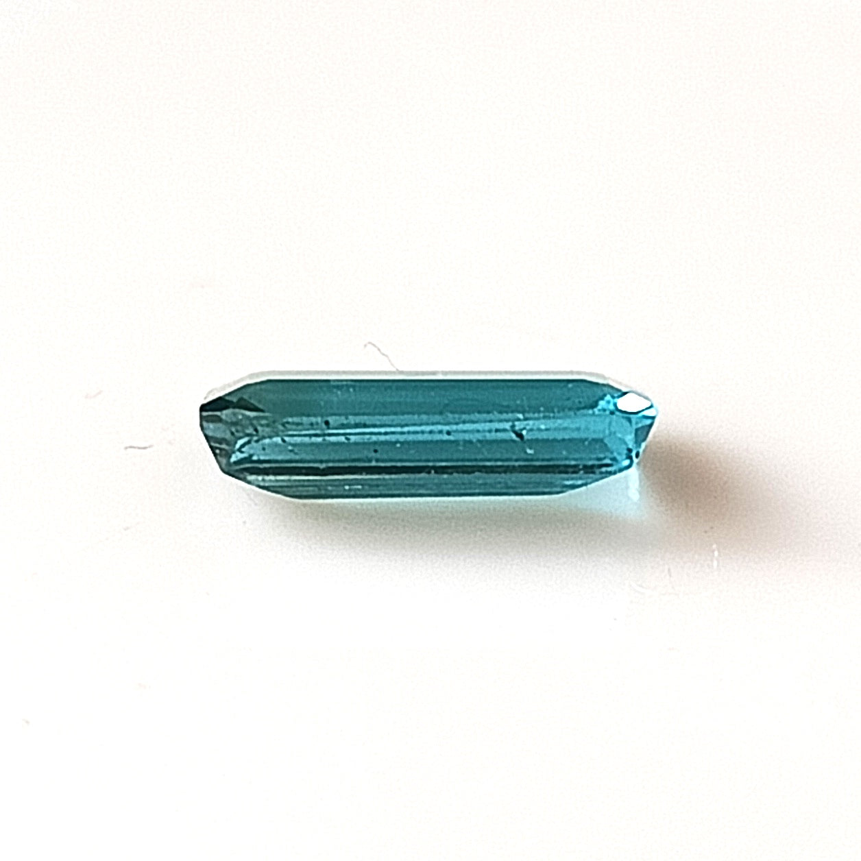 1.10 Carat 5X9.5X12.6 (WXLXD) Natural Emerald Cut Lagoon/Aqua tourmaline