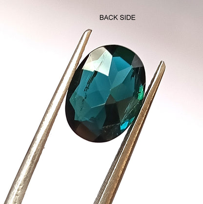 2.95 Carat 8.5X11.5X5 (WXLXD) Natural Oval Cut Indicolite tourmaline
