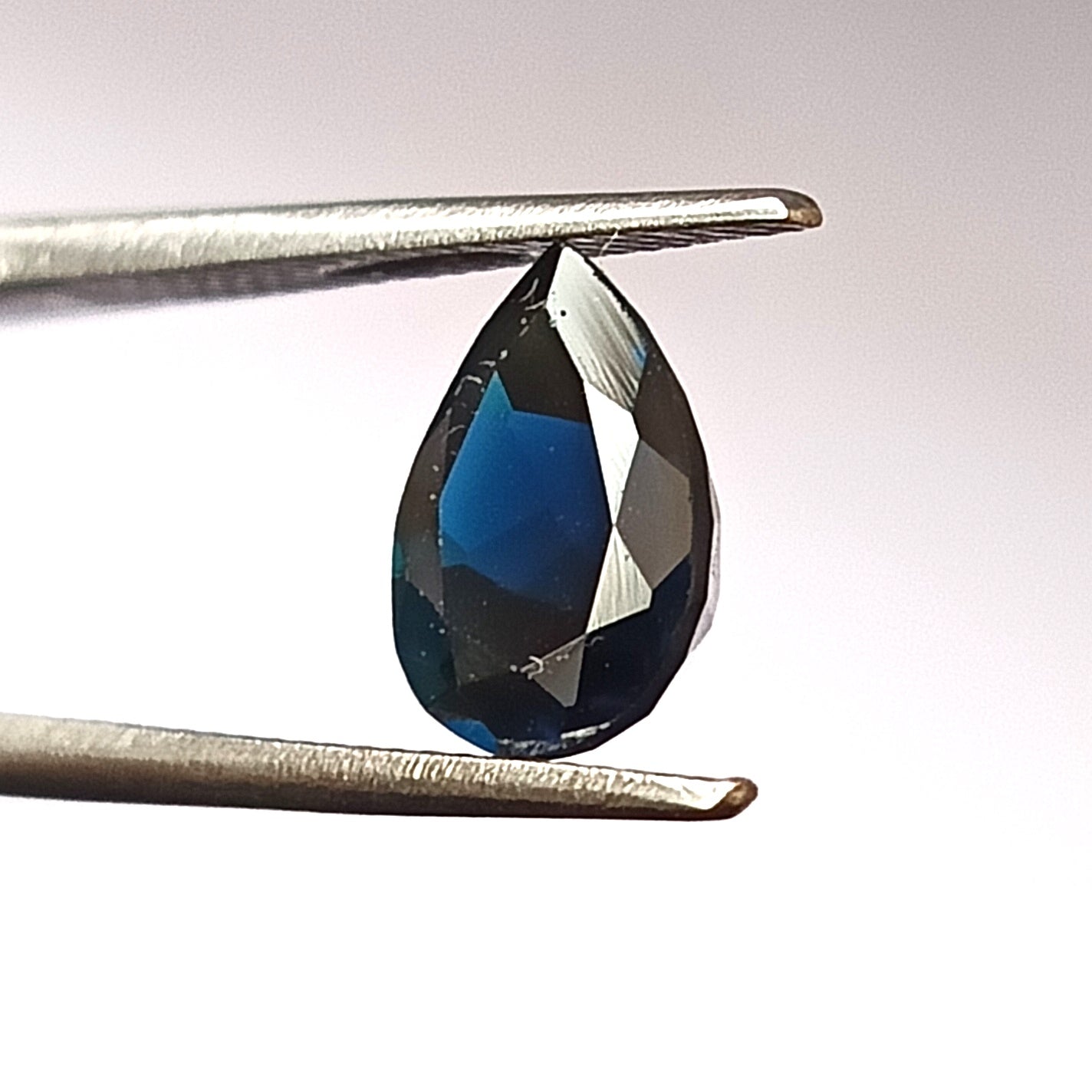 1.95 Carat 7X9.5X5.3 (WXLXD) Natural Pear Cut Indicolite tourmaline