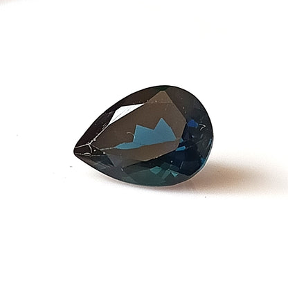 1.95 Carat 7X9.5X5.3 (WXLXD) Natural Pear Cut Indicolite tourmaline