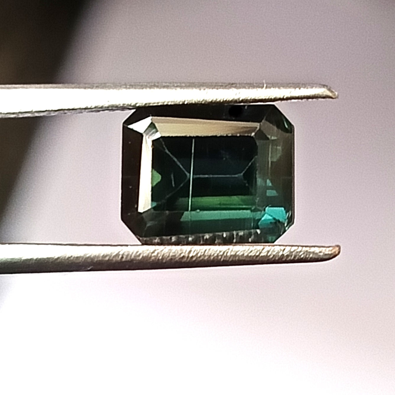 2.75 Carat 6.8X8.5X6 (WXLXD) Natural Emerald Cut Indicolite tourmaline