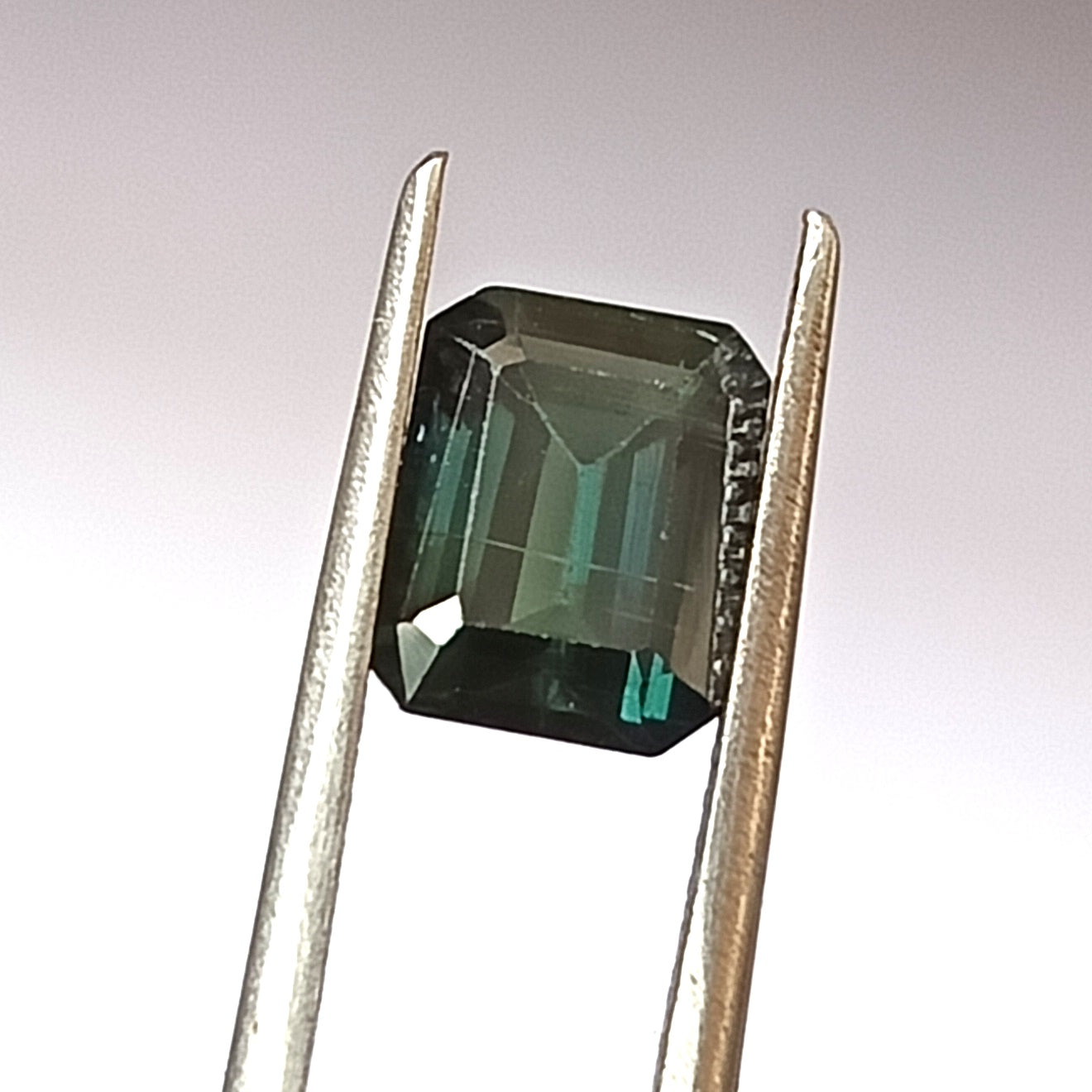 2.75 Carat 6.8X8.5X6 (WXLXD) Natural Emerald Cut Indicolite tourmaline