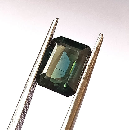 2.75 Carat 6.8X8.5X6 (WXLXD) Natural Emerald Cut Indicolite tourmaline