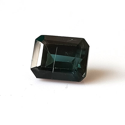 2.75 Carat 6.8X8.5X6 (WXLXD) Natural Emerald Cut Indicolite tourmaline
