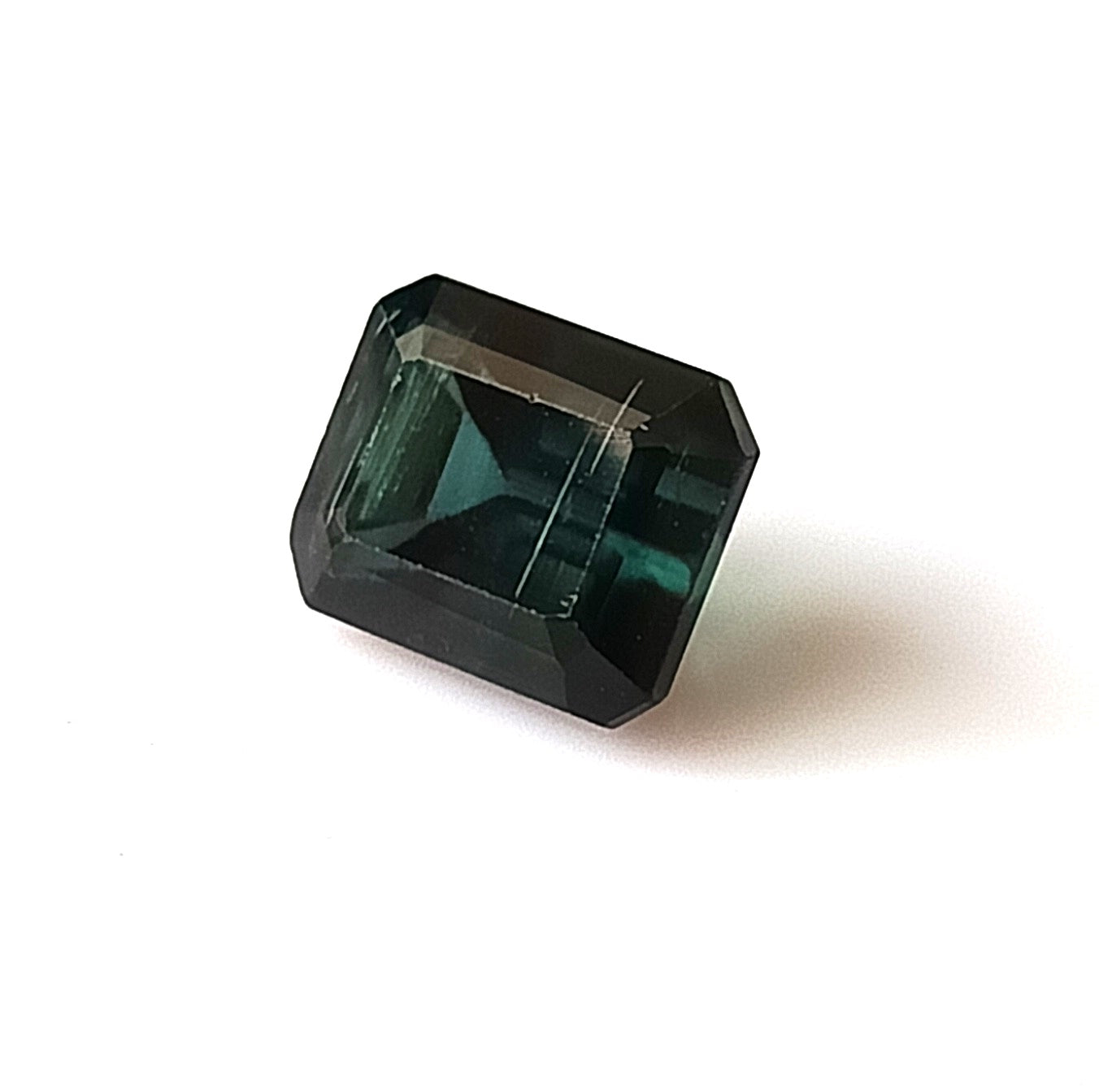 2.75 Carat 6.8X8.5X6 (WXLXD) Natural Emerald Cut Indicolite tourmaline