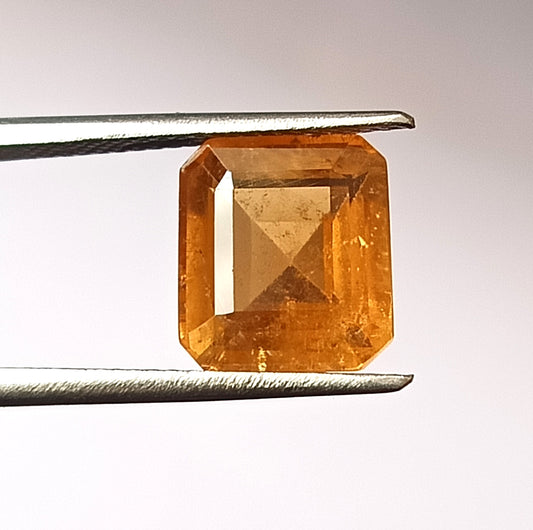 4.55  Carat 9X10X5.9 (WXLXD) Natural Octagon Cut Yellow tourmaline