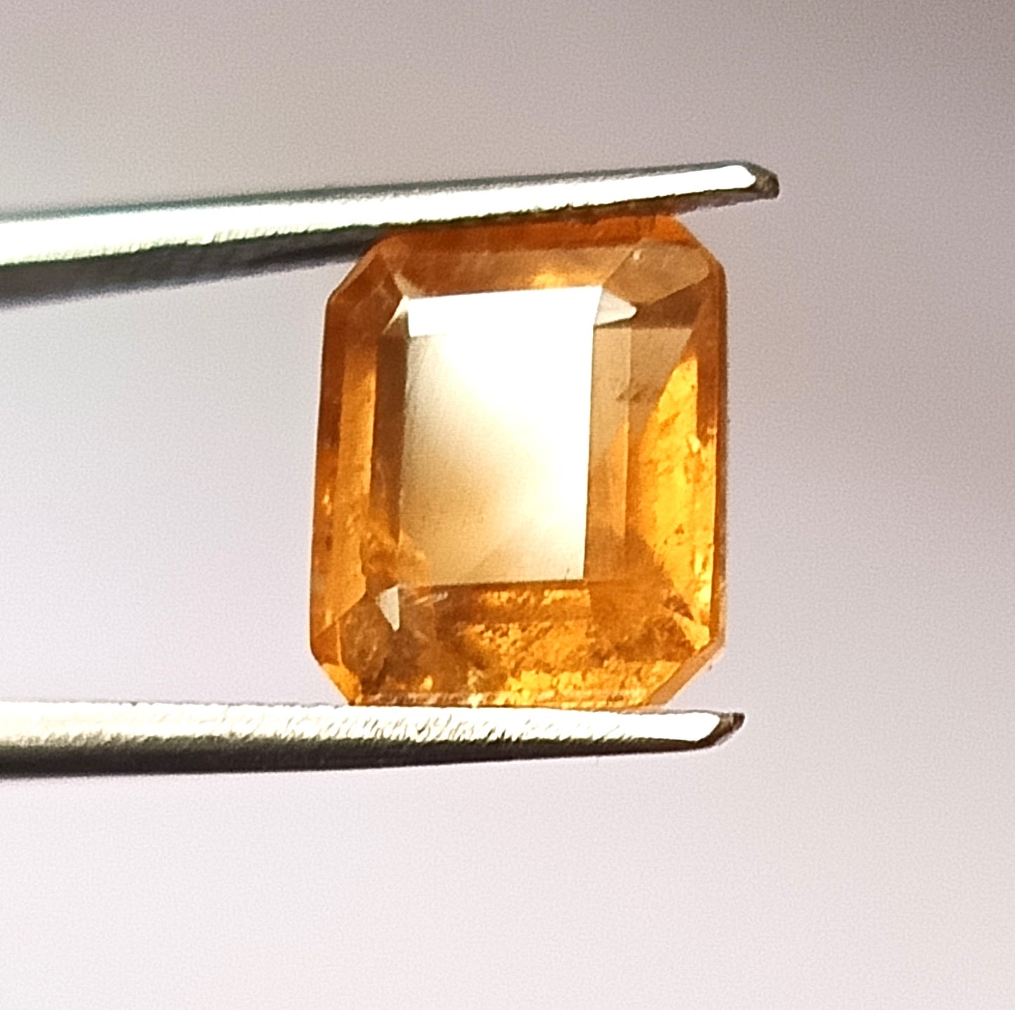 4.55  Carat 9X10X5.9 (WXLXD) Natural Octagon Cut Yellow tourmaline