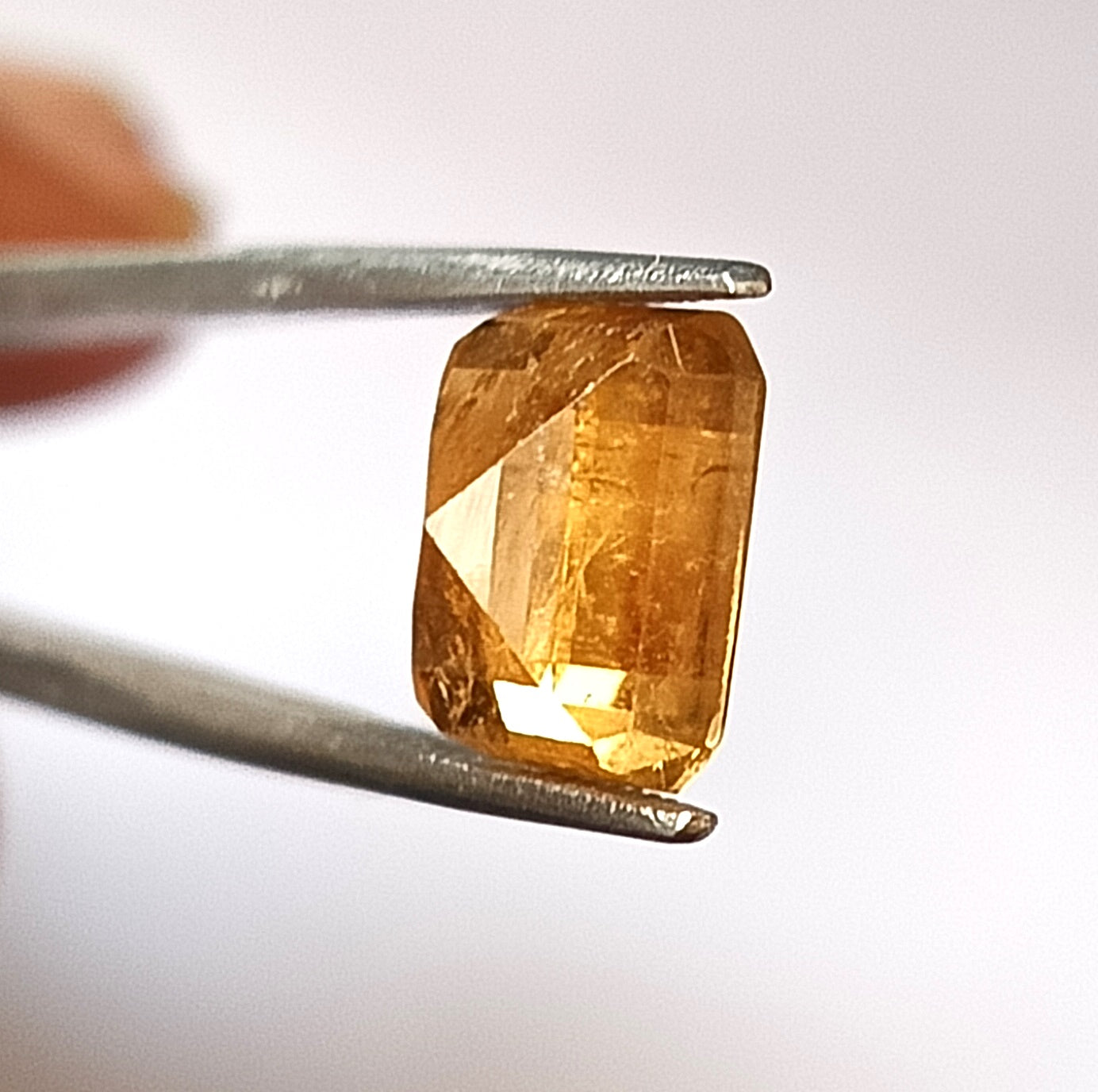 4.55  Carat 9X10X5.9 (WXLXD) Natural Octagon Cut Yellow tourmaline