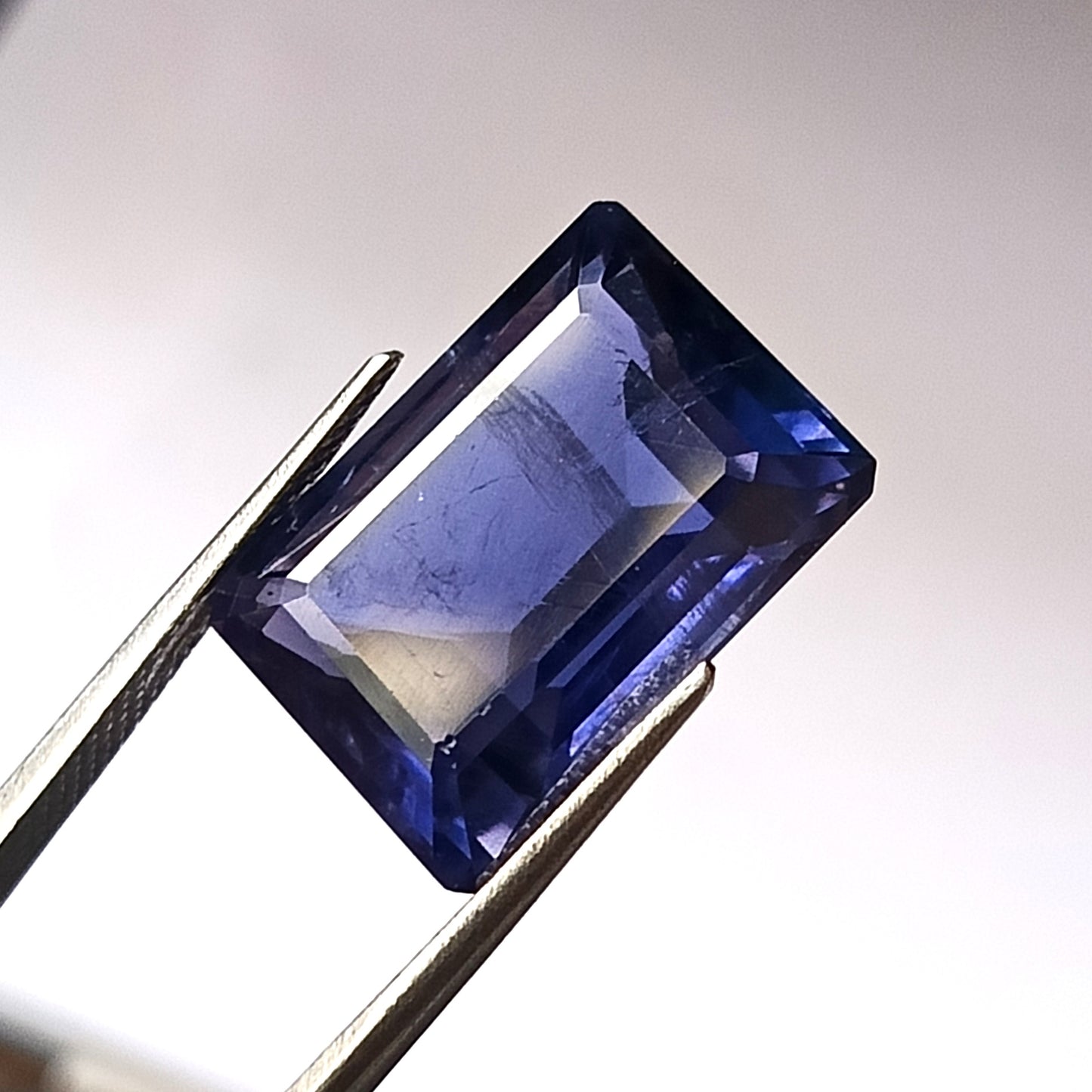 13.85 CARAT 12X17X8.8 (WXLXD) NATURAL EMERALD CUT IOLITE