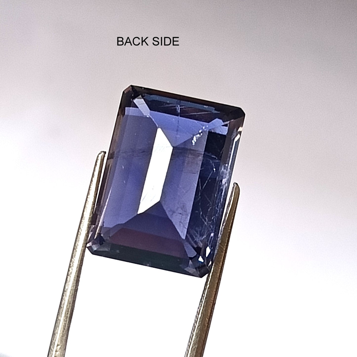 13.85 CARAT 12X17X8.8 (WXLXD) NATURAL EMERALD CUT IOLITE