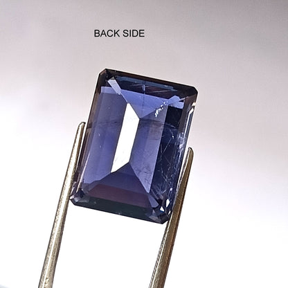 13.85 CARAT 12X17X8.8 (WXLXD) NATURAL EMERALD CUT IOLITE