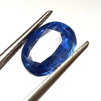 3.45 CARAT 8X10.5X4.7 (WXLXB) NATURAL OVAL CUT KYNITE