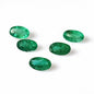 1.25 Carat 5 Pieces 3X5 MM Oval Cut Natural Faceted Zambian Emerald Lot