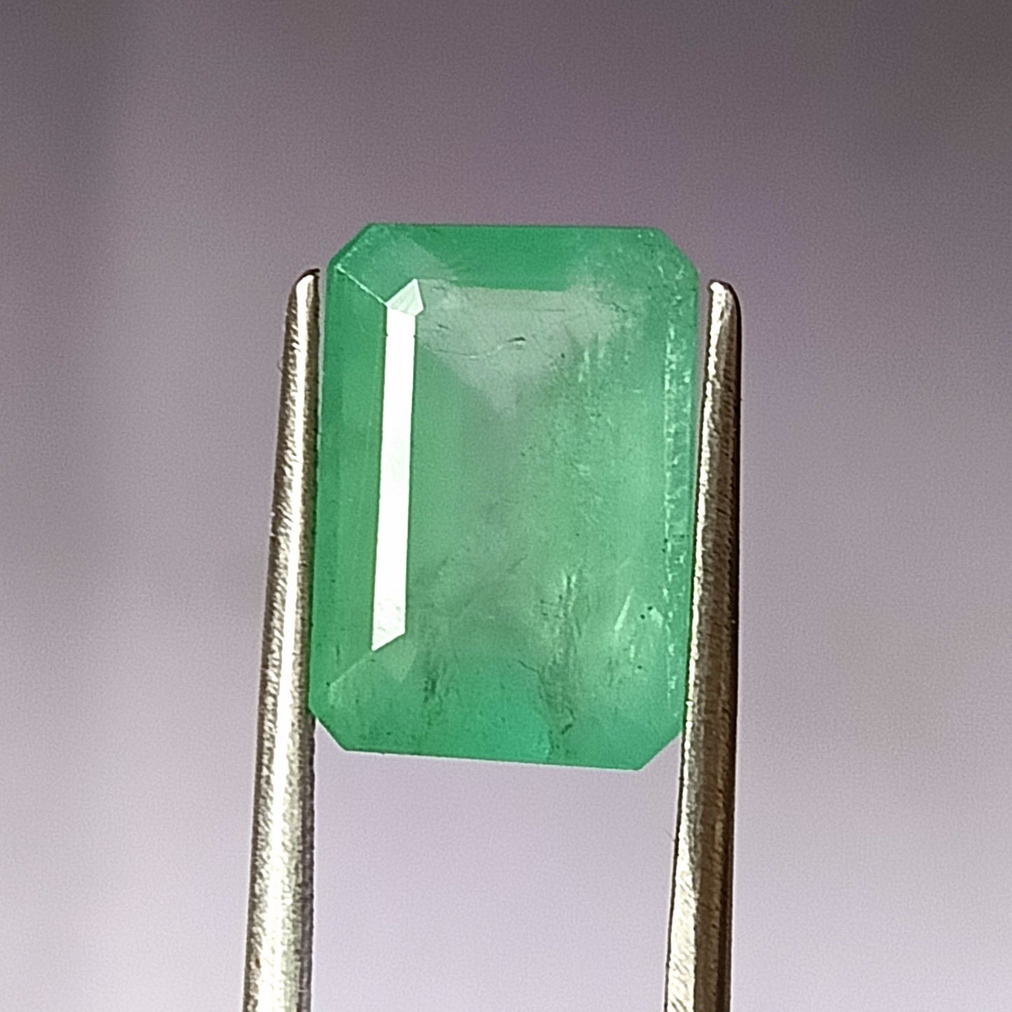 6.15 Carat 9.1X13.3X6.5 (WXLXD) Natural Zambian Emerald Cut Emerald