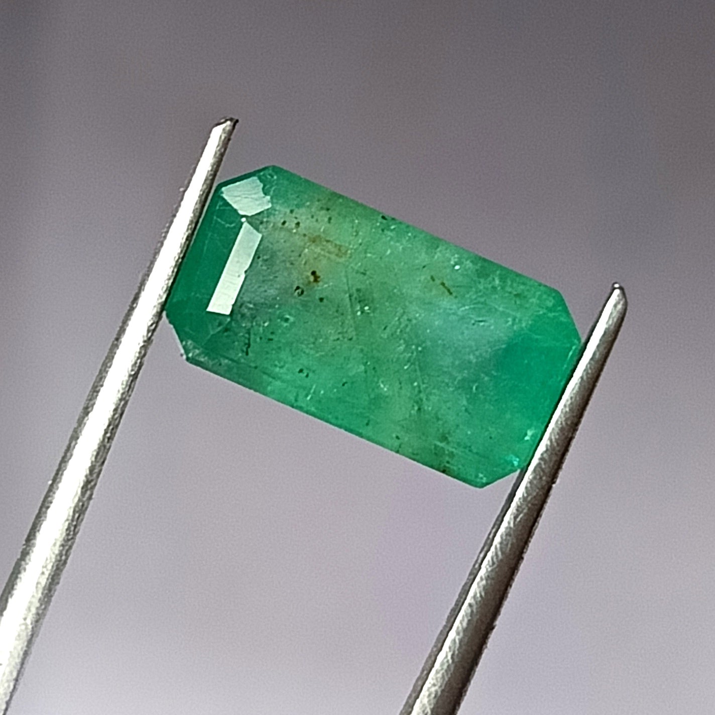 4.0 Carat 7X12.9X5.2 (WXLXD) Natural Zambian Emerald Cut Emerald