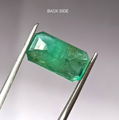 4.0 Carat 7X12.9X5.2 (WXLXD) Natural Zambian Emerald Cut Emerald