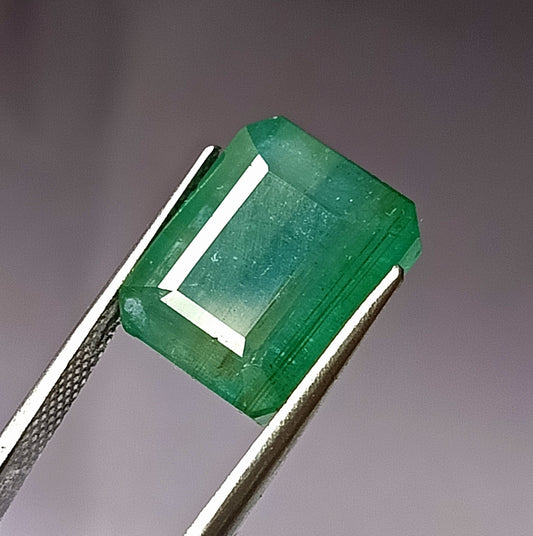 10.75 Carat 11.4X13.8X7 (WXLXD) Natural Zambian Emerald Cut Emerald