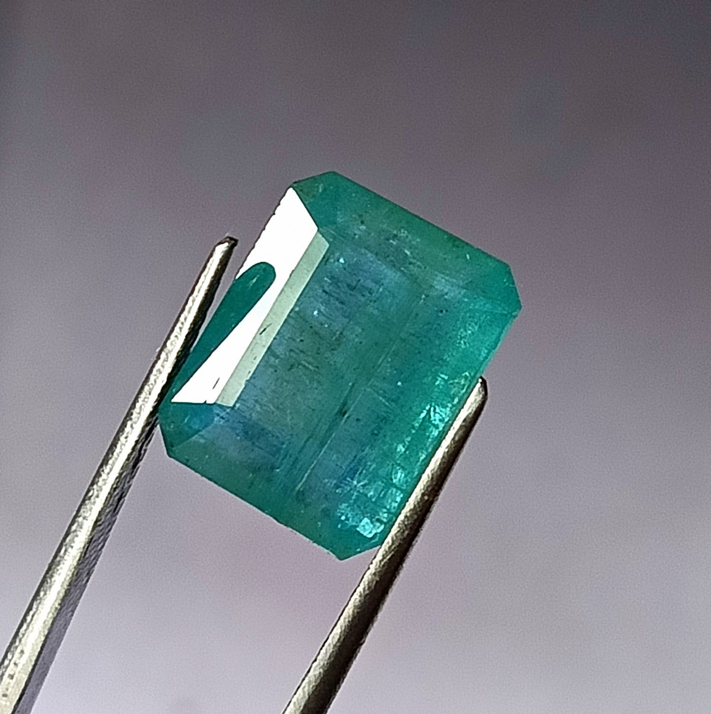 8.70 Carat 10.6X13.5X6.4 (WXLXD) Natural Zambian Emerald Cut Emerald