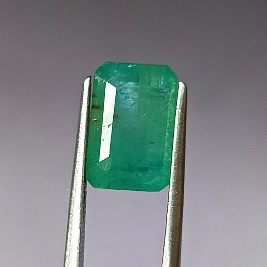 4.40 Carat 7.1X10.8X6.6 (WXLXD) Natural Zambian Emerald Cut Emerald