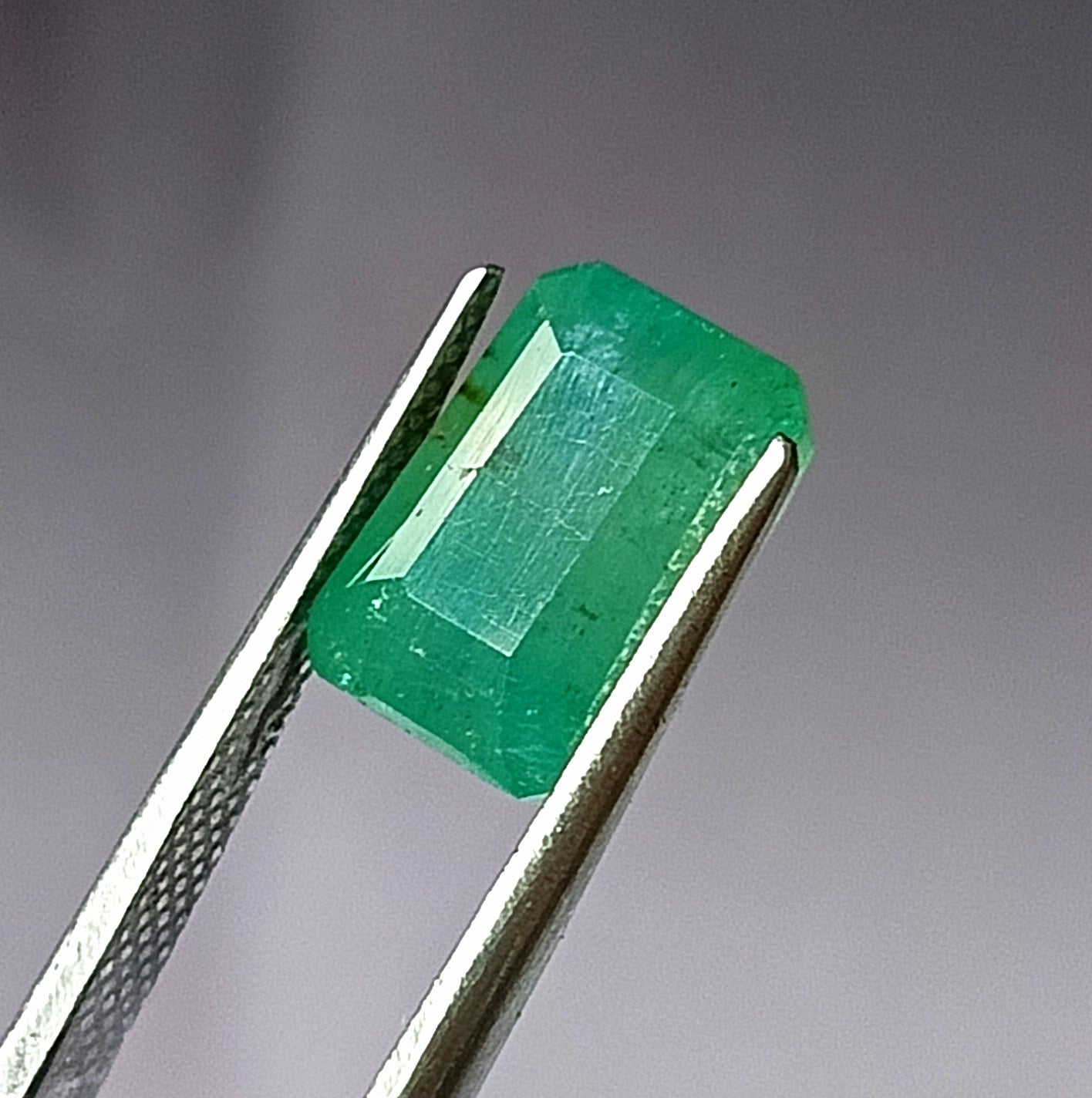4.40 Carat 7.1X10.8X6.6 (WXLXD) Natural Zambian Emerald Cut Emerald