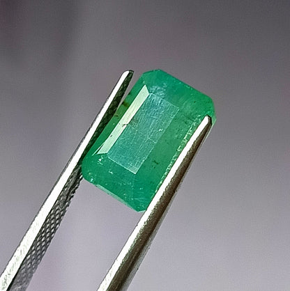 4.40 Carat 7.1X10.8X6.6 (WXLXD) Natural Zambian Emerald Cut Emerald