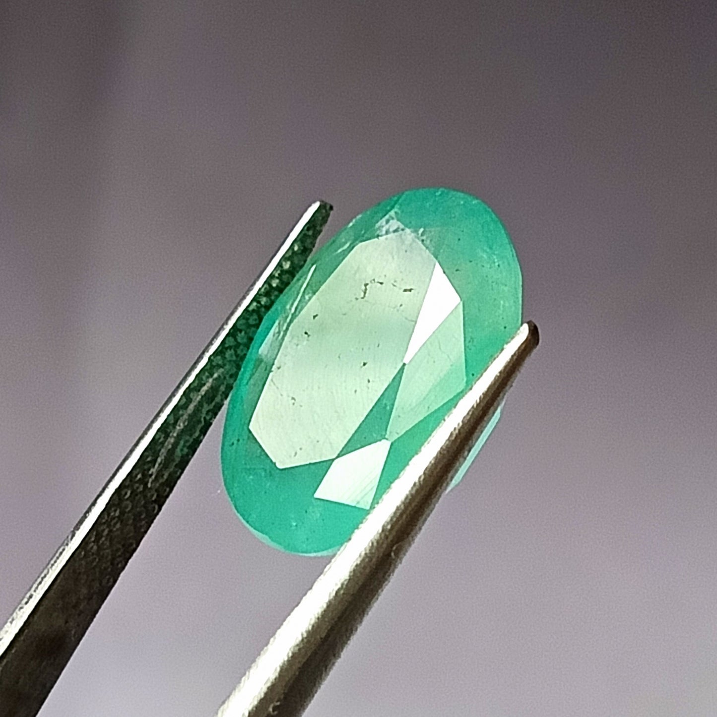 7.80 Carat 11.8X15.2X7.2 (WXLXD) Natural Zambian Oval Cut Emerald