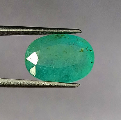 4.55 Carat 9.2X12.6X5.4 (WXLXD) Natural Zambian Oval Cut Emerald