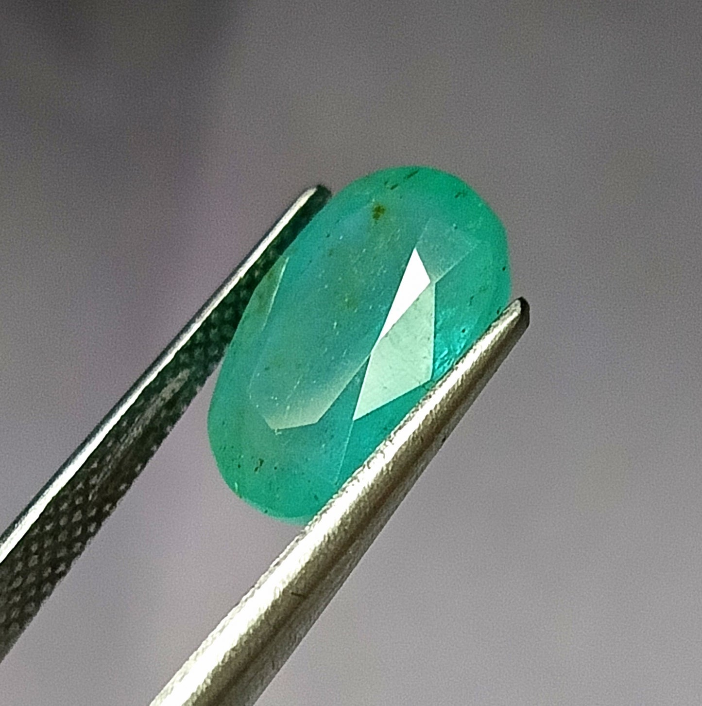4.55 Carat 9.2X12.6X5.4 (WXLXD) Natural Zambian Oval Cut Emerald