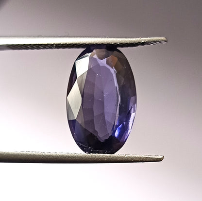 5.0 Carat 9.4X15.3X5.1 (WXLXD) Natural Faceted Oval Cut Iolite