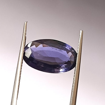 5.0 Carat 9.4X15.3X5.1 (WXLXD) Natural Faceted Oval Cut Iolite