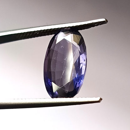 5.0 Carat 9.4X15.3X5.1 (WXLXD) Natural Faceted Oval Cut Iolite