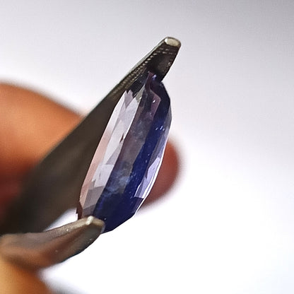 5.0 Carat 9.4X15.3X5.1 (WXLXD) Natural Faceted Oval Cut Iolite