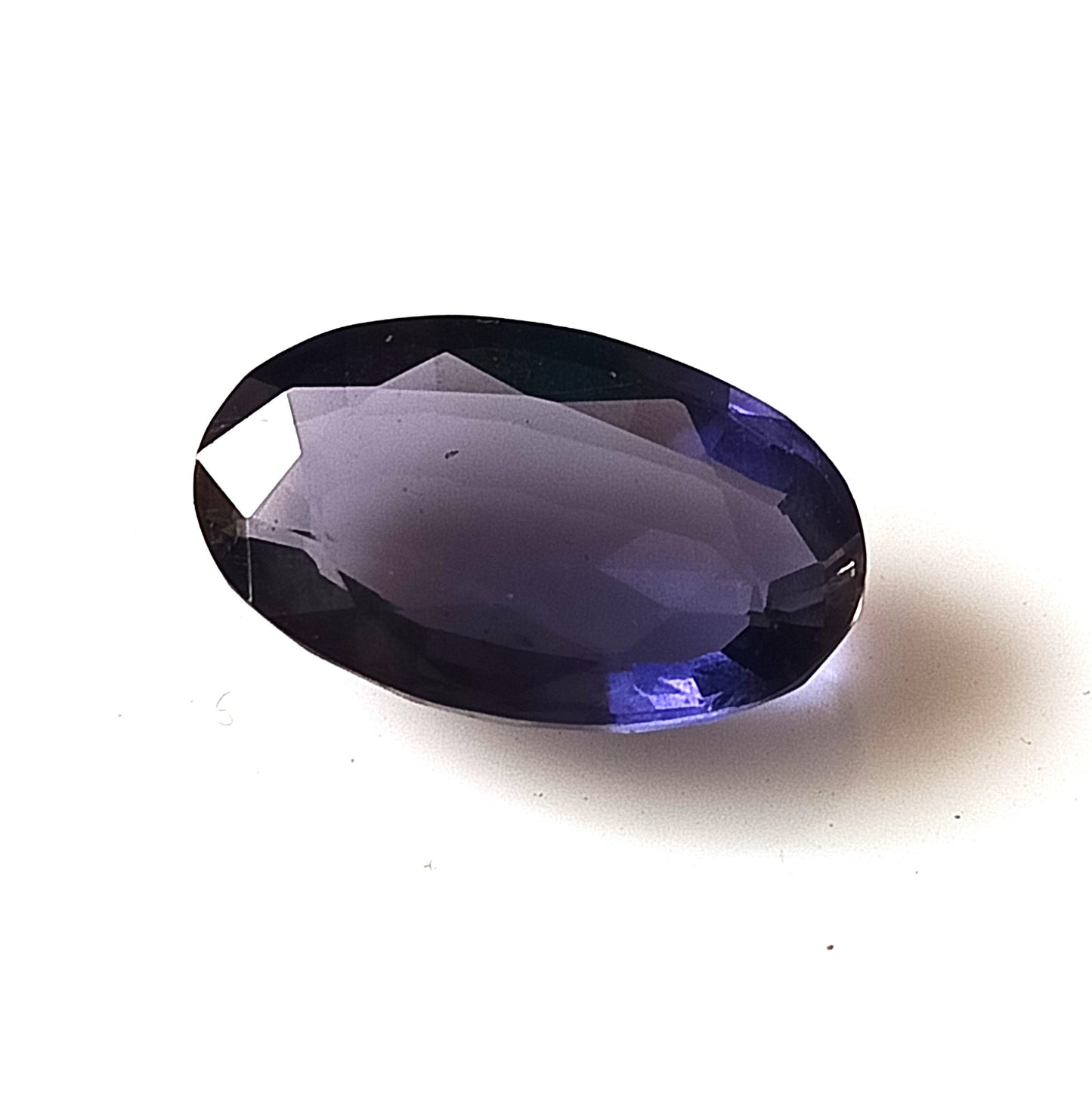 5.0 Carat 9.4X15.3X5.1 (WXLXD) Natural Faceted Oval Cut Iolite
