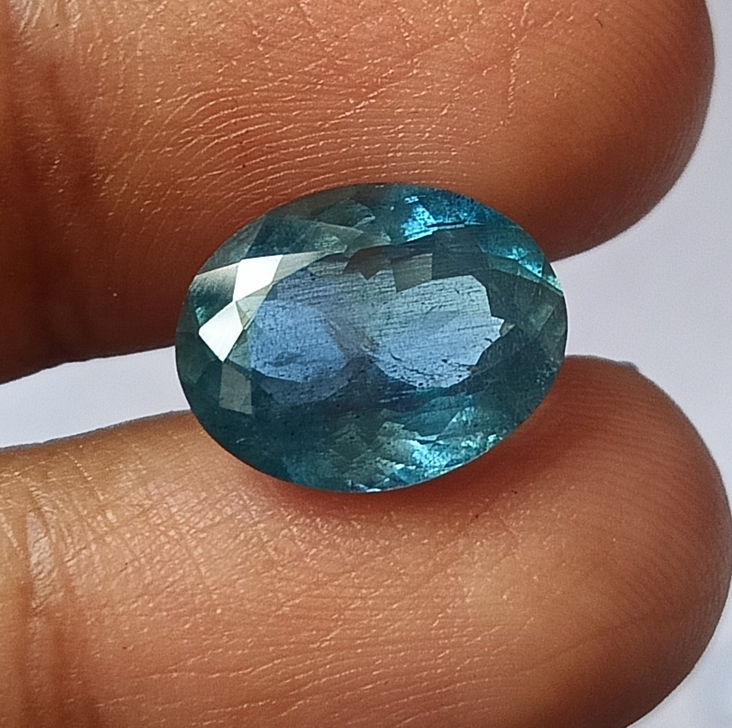 5.0 Carat 10.8X13.8X6.5 (WXLXD) Natural Oval Cut Santa Maria Aquamarine