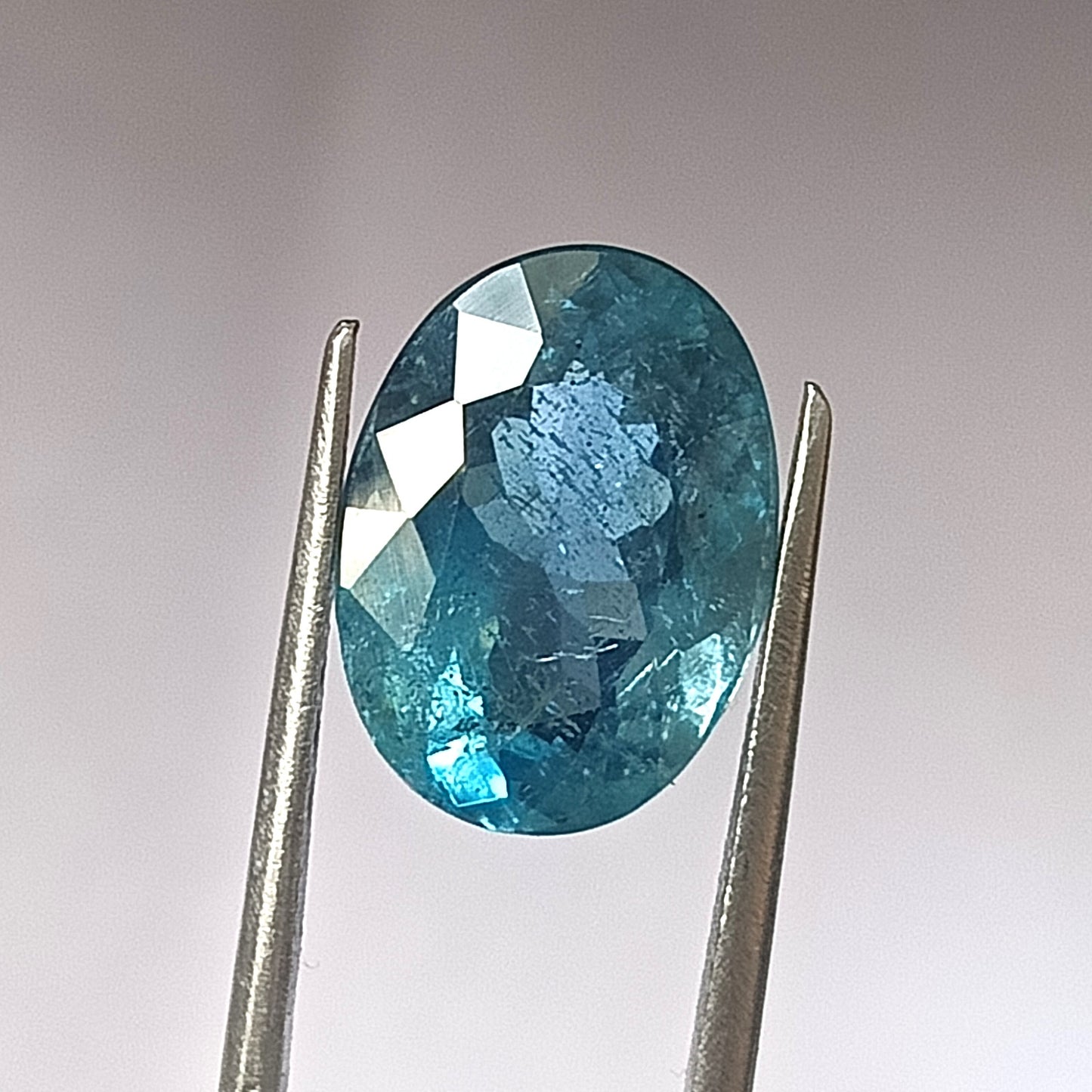 6.55 Carat 10.8X14.8X7.2 (WXLXD) Natural Oval Cut Santa Maria Aquamarine