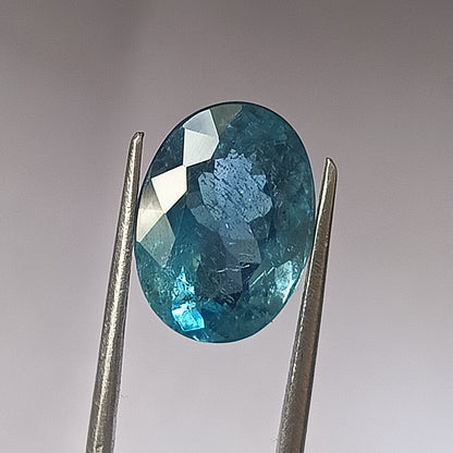 6.55 Carat 10.8X14.8X7.2 (WXLXD) Natural Oval Cut Santa Maria Aquamarine
