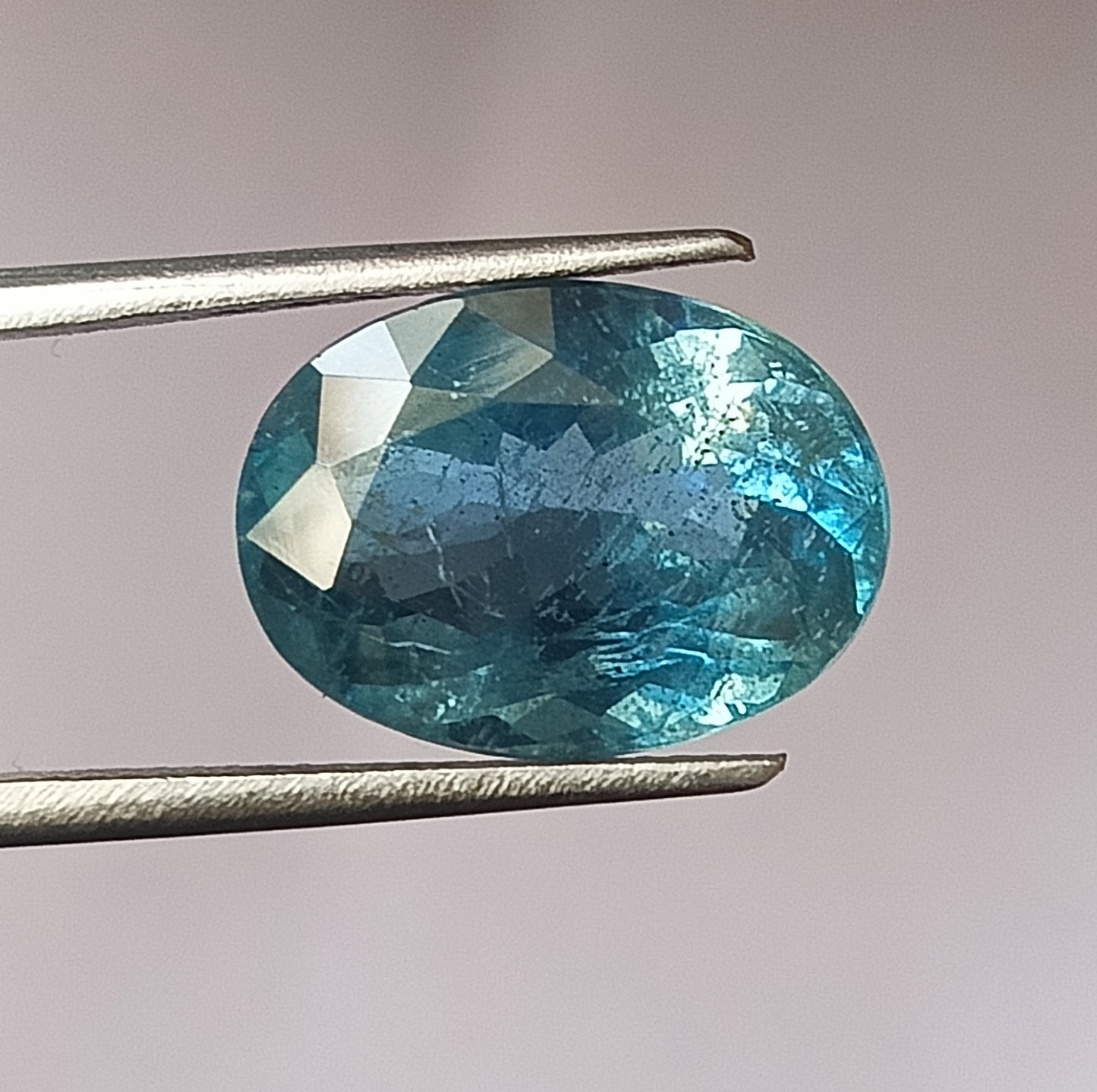 6.55 Carat 10.8X14.8X7.2 (WXLXD) Natural Oval Cut Santa Maria Aquamarine