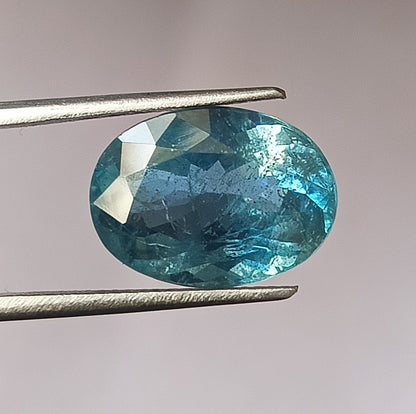 6.55 Carat 10.8X14.8X7.2 (WXLXD) Natural Oval Cut Santa Maria Aquamarine