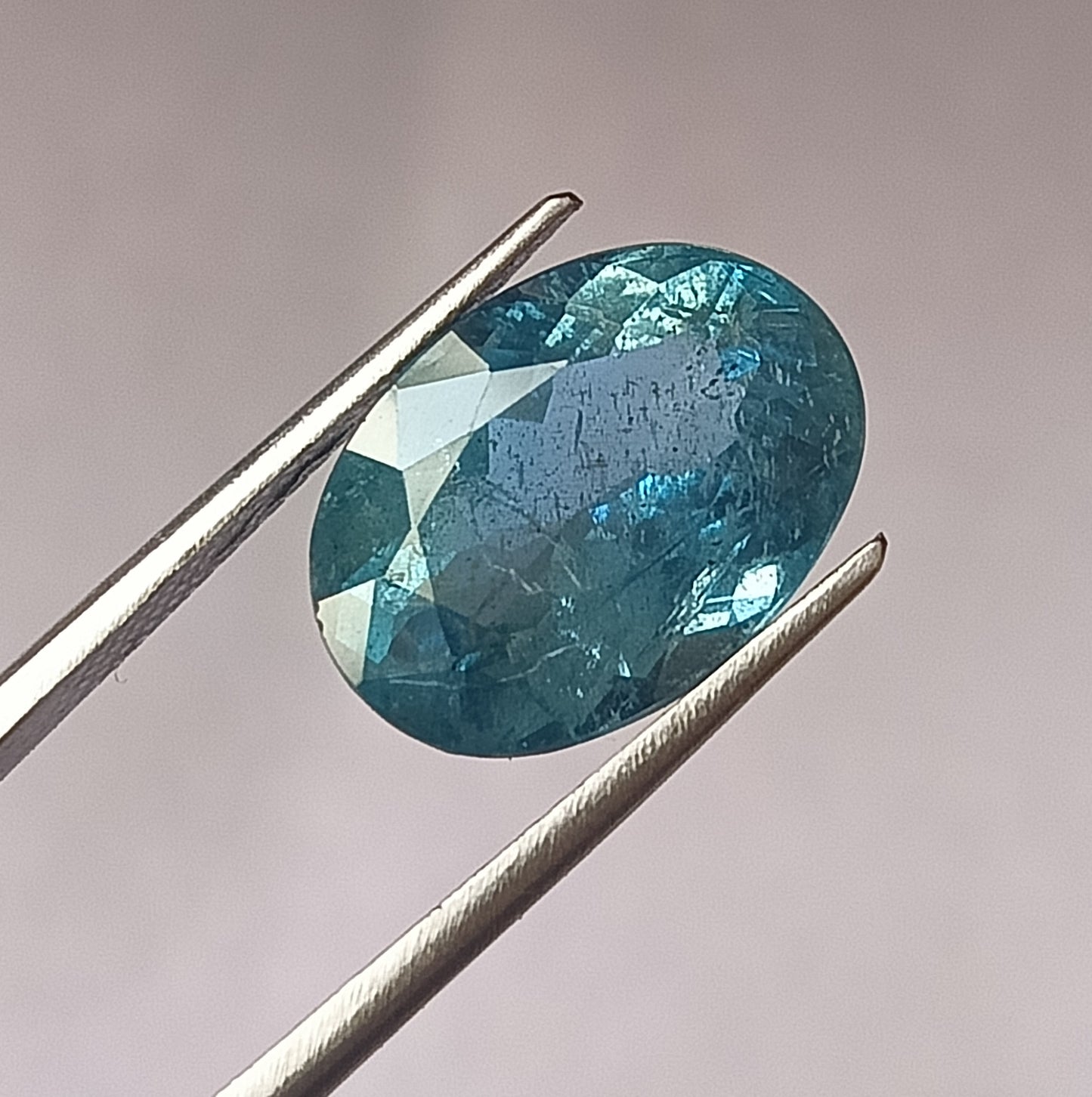 6.55 Carat 10.8X14.8X7.2 (WXLXD) Natural Oval Cut Santa Maria Aquamarine