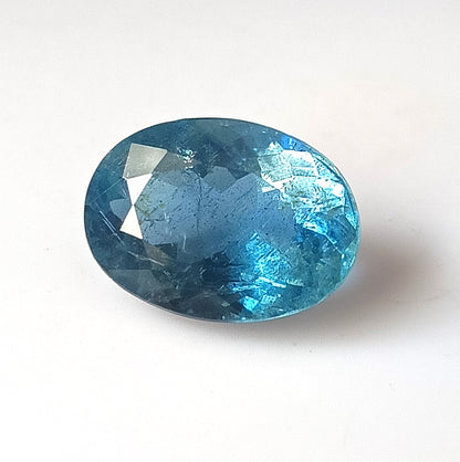 6.55 Carat 10.8X14.8X7.2 (WXLXD) Natural Oval Cut Santa Maria Aquamarine