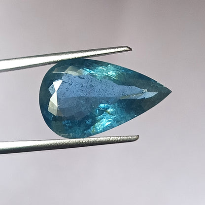 5.75 Carat 10.4X17.4X6 (WXLXD) Natural Pear Shaped Santa Maria Aquamarine