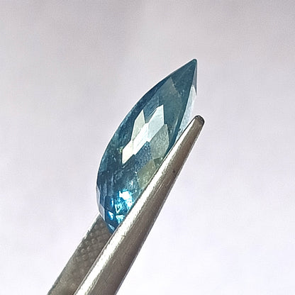 5.75 Carat 10.4X17.4X6 (WXLXD) Natural Pear Shaped Santa Maria Aquamarine