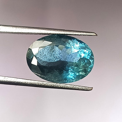 5.0 Carat 9.6X13.5X6.6 (WXLXD) Natural Oval Cut Santa Maria Aquamarine