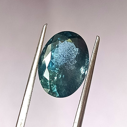 5.0 Carat 9.6X13.5X6.6 (WXLXD) Natural Oval Cut Santa Maria Aquamarine